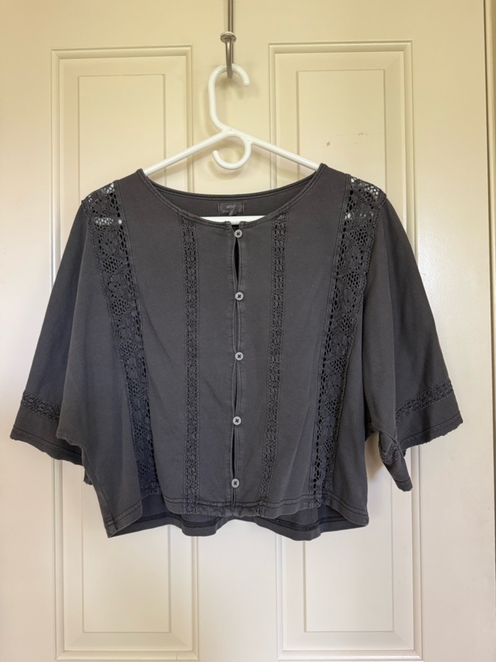 Short Sleeve Crochet Cardigan